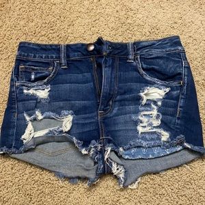 American eagle super stretch jean shorts size 8